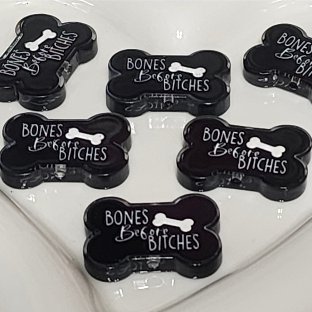 Spicy Bones Before B$tches Beads 2 Pcs Focal Bead  Beaded Pen Charm Jewelry